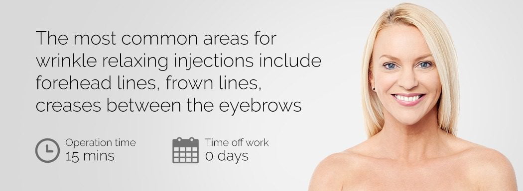 Wrinkle relaxing injections
